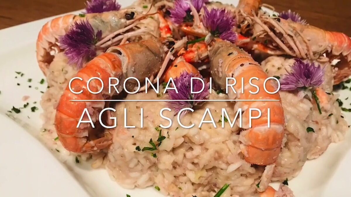 Cuciniamo insieme: corona di riso agli scampi
