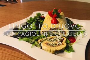 Cuciniamo insieme: lingotto d’uova al forno con fagiolini e culatello