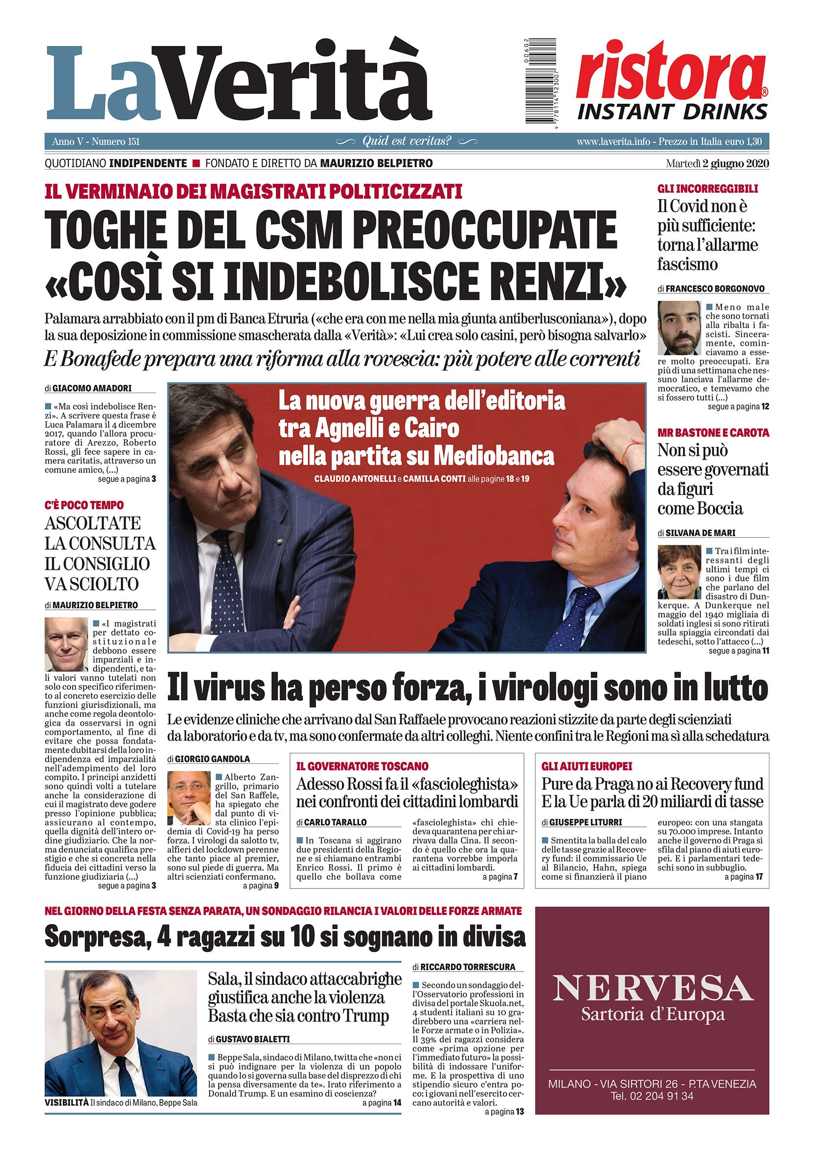 Oggi in edicola