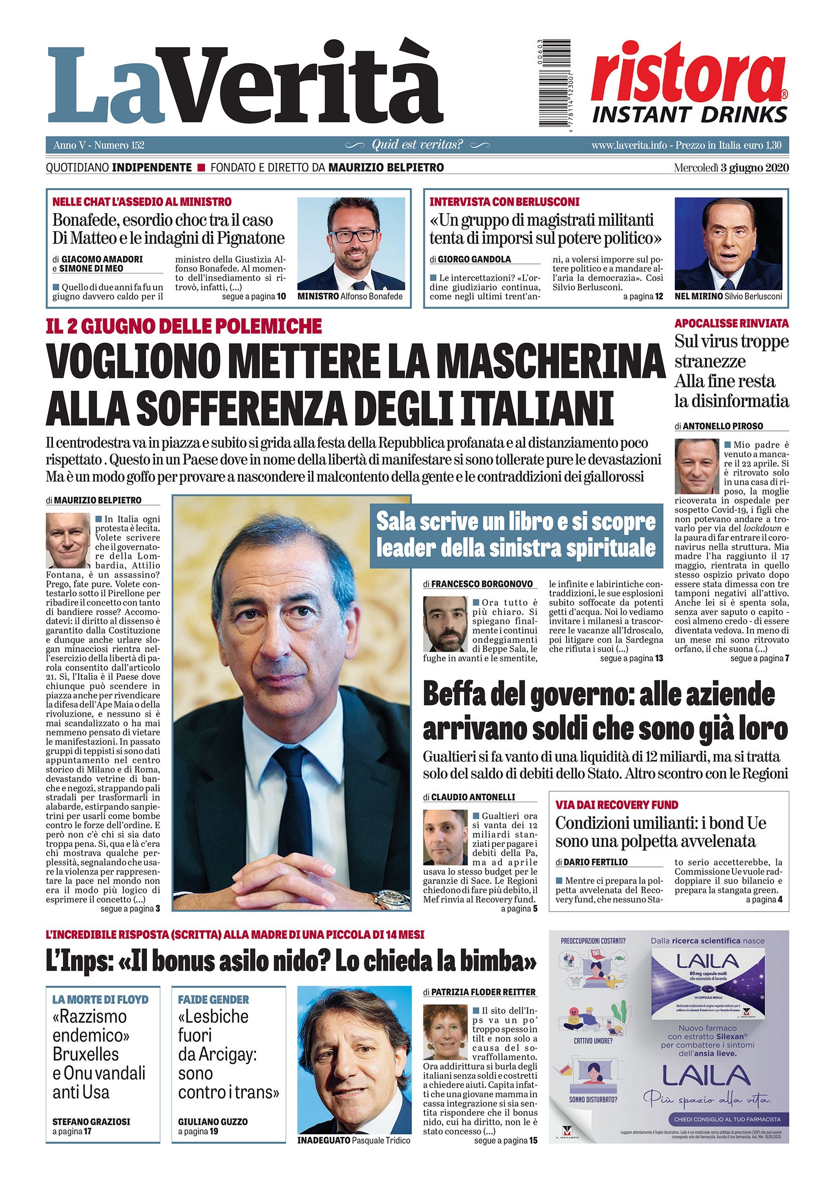Oggi in edicola