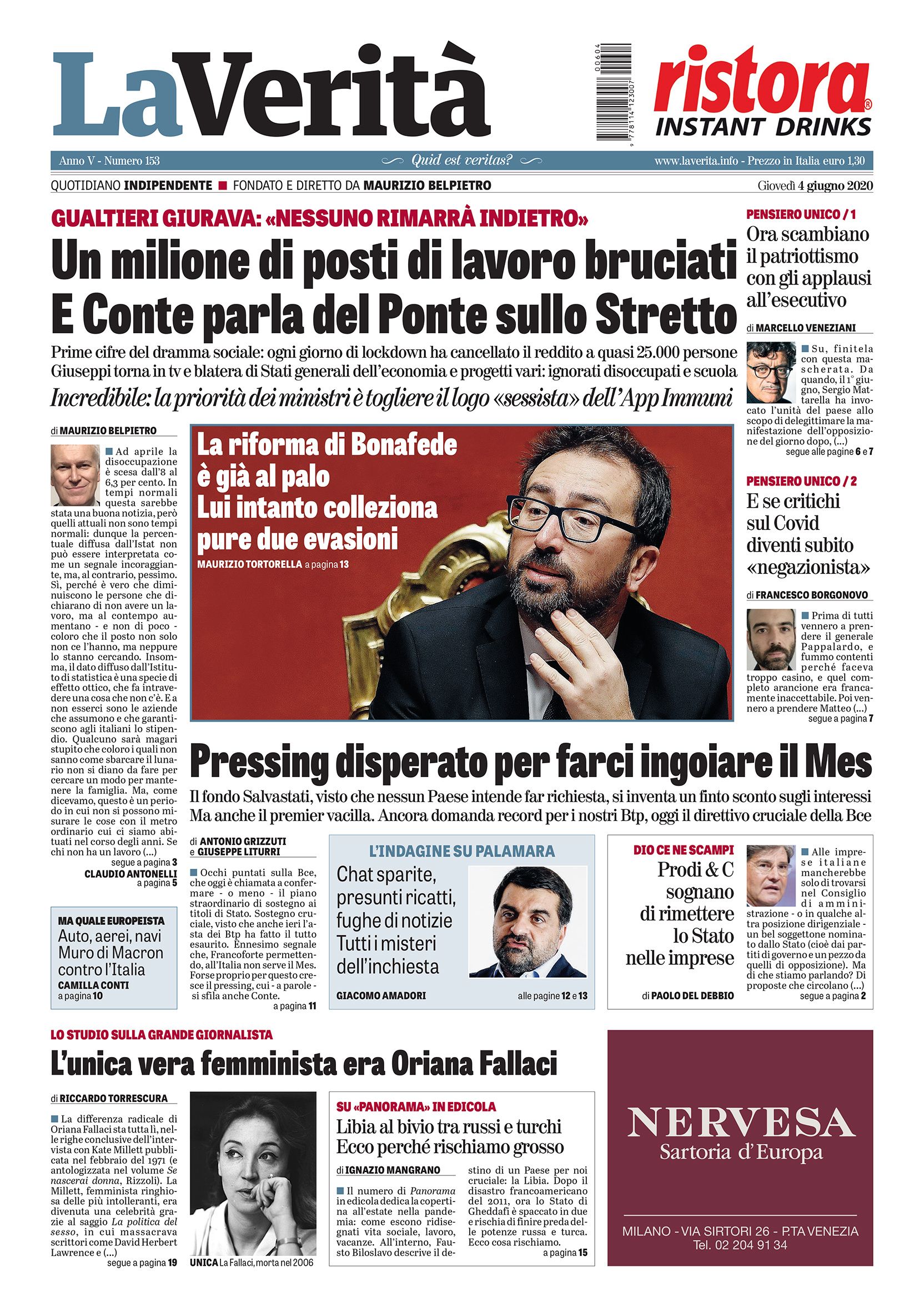 Oggi in edicola