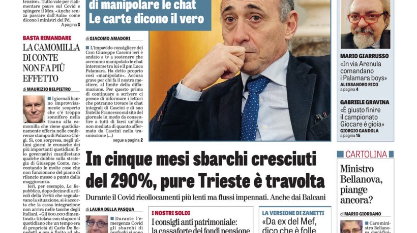 Oggi in edicola