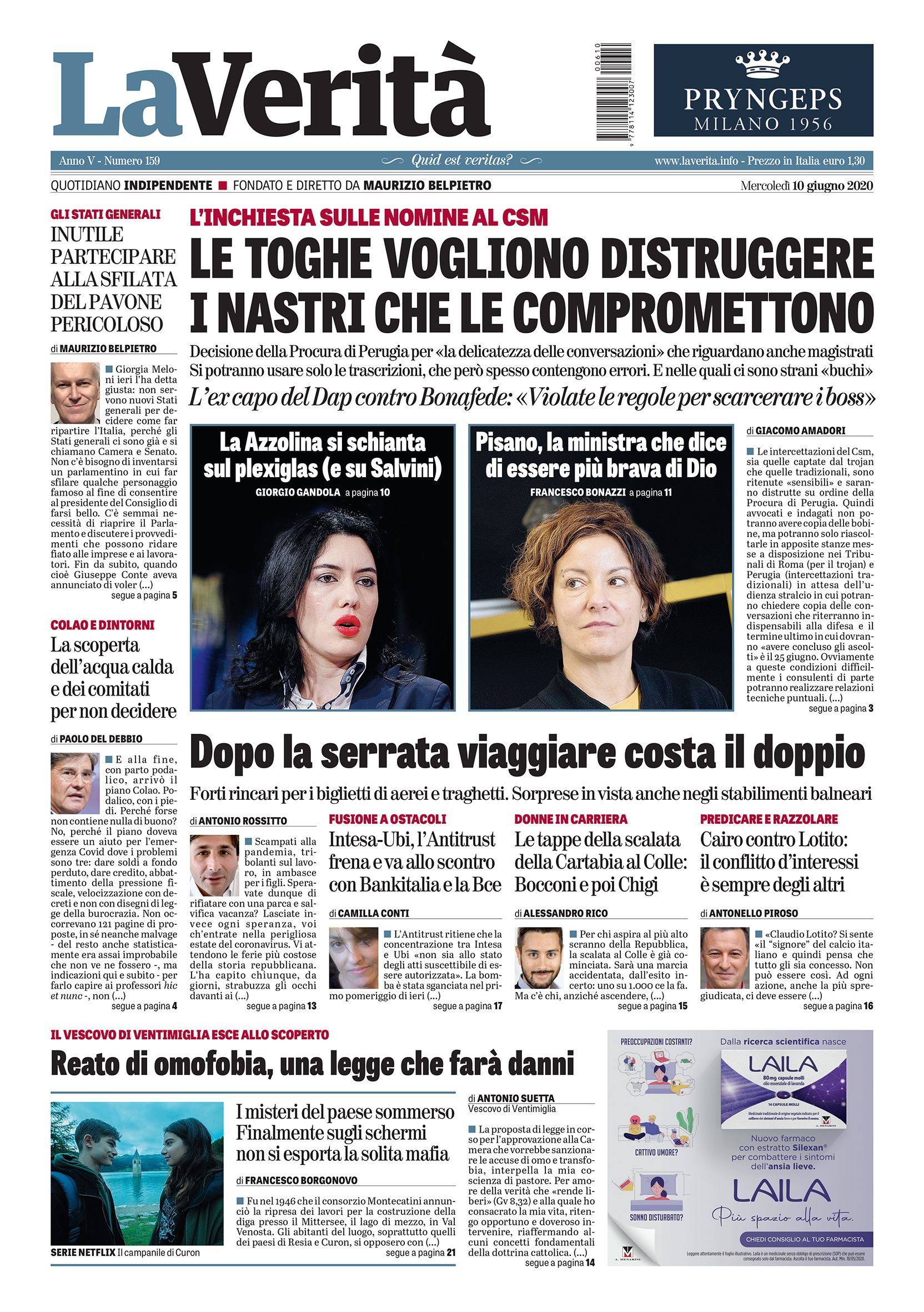 Oggi in edicola