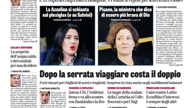 Oggi in edicola