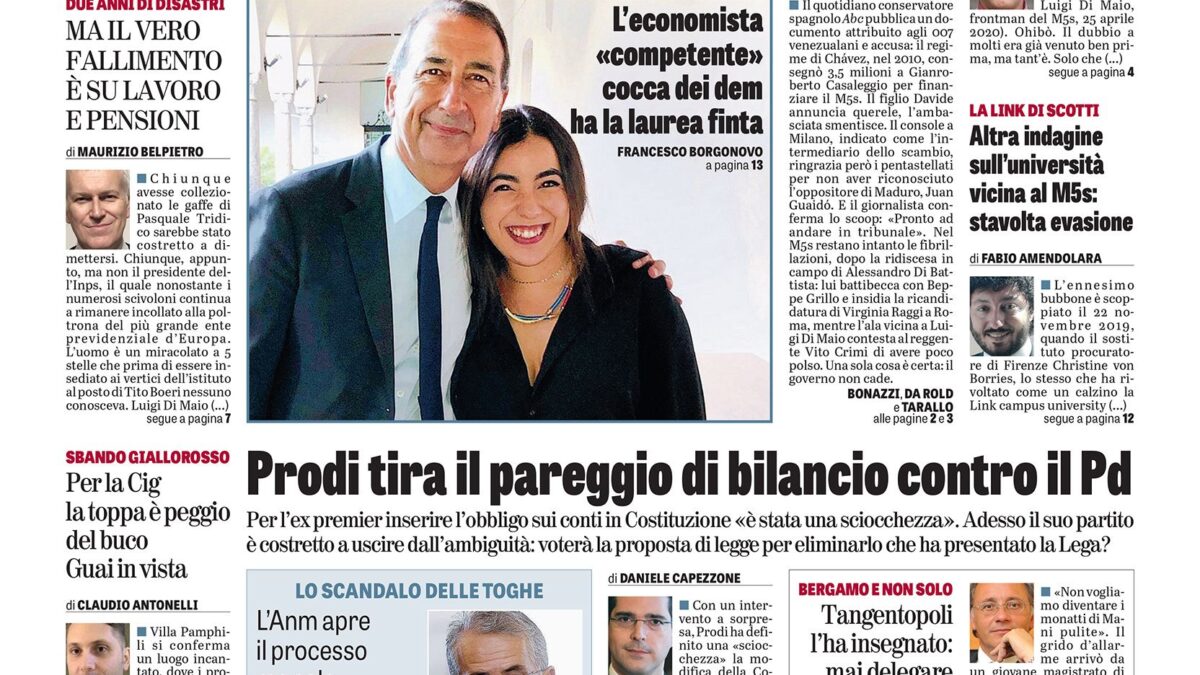 Oggi in edicola