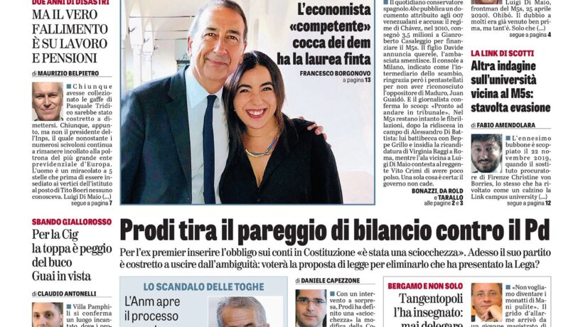 Oggi in edicola