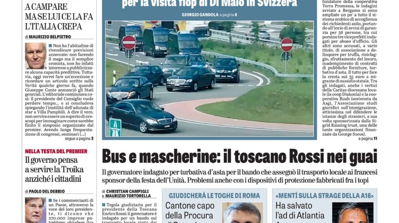 Oggi in edicola
