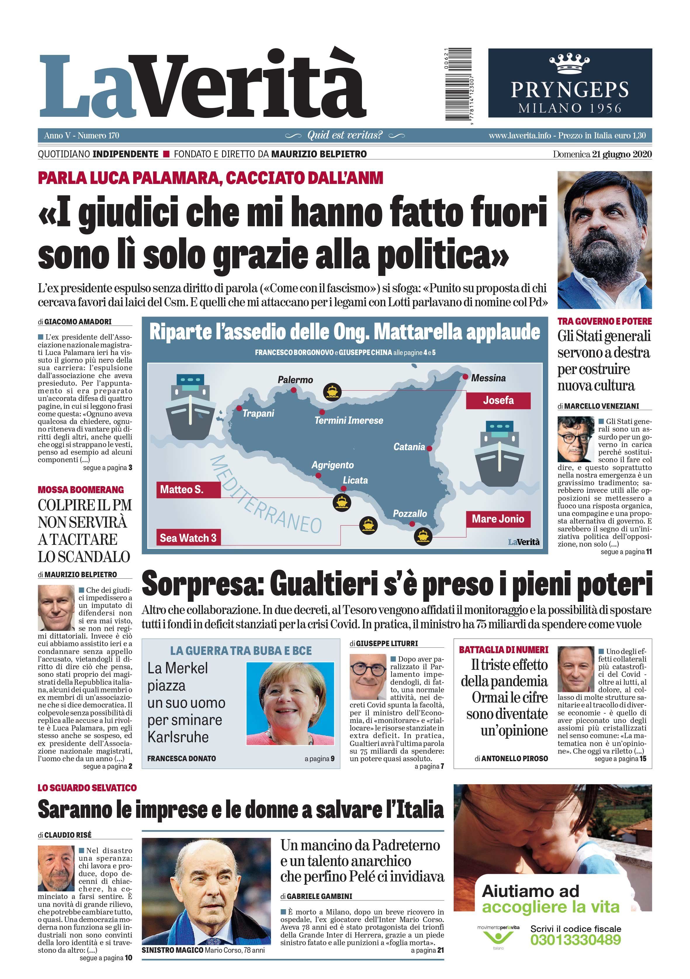Oggi in edicola