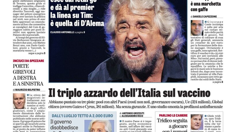 Oggi in edicola