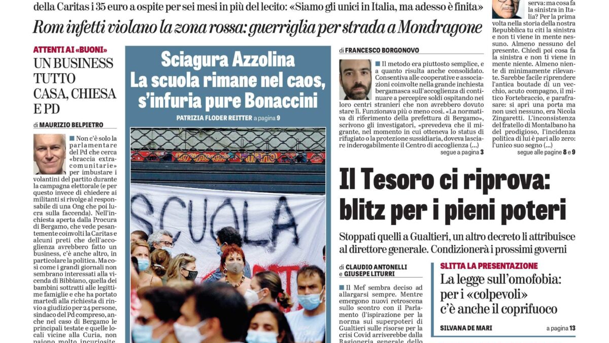Oggi in edicola