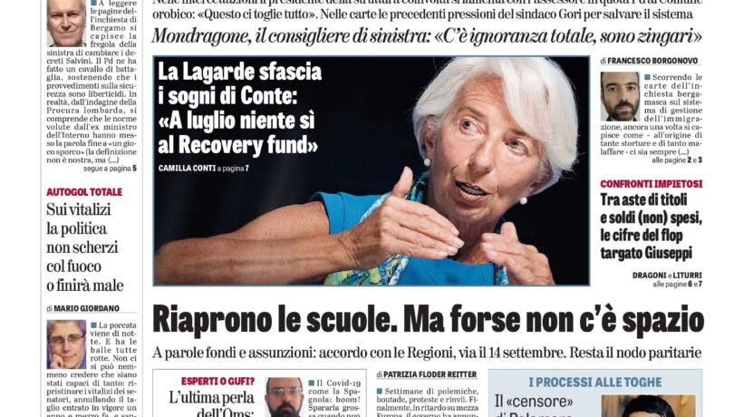 Oggi in edicola