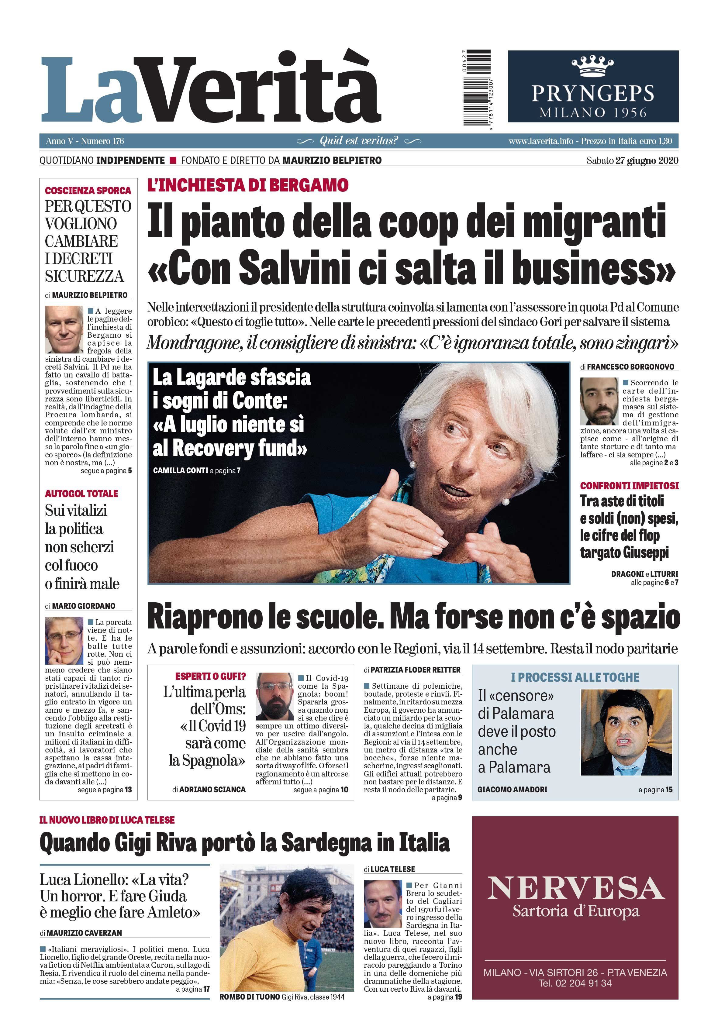 Oggi in edicola