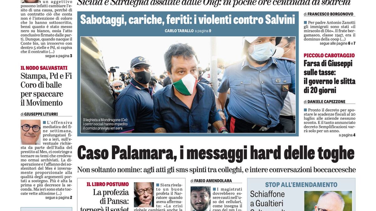 Oggi in edicola