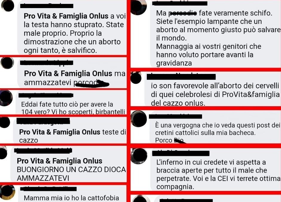 Omofobia, PV&F ribatte a Zan: «Caro Alessandro, allora urge una legge anche sull’odio contro i prolife»
