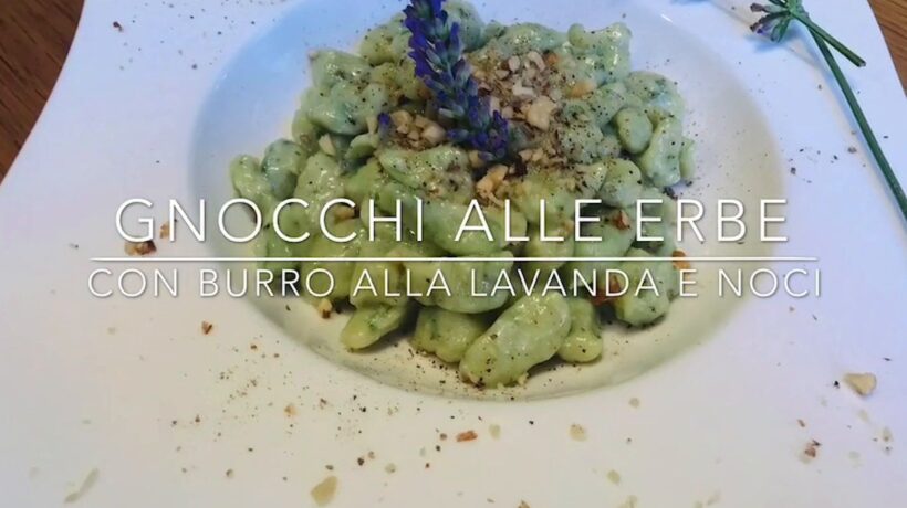 Cuciniamo insieme: gnocchi alle erbe con burro alla lavanda e noci