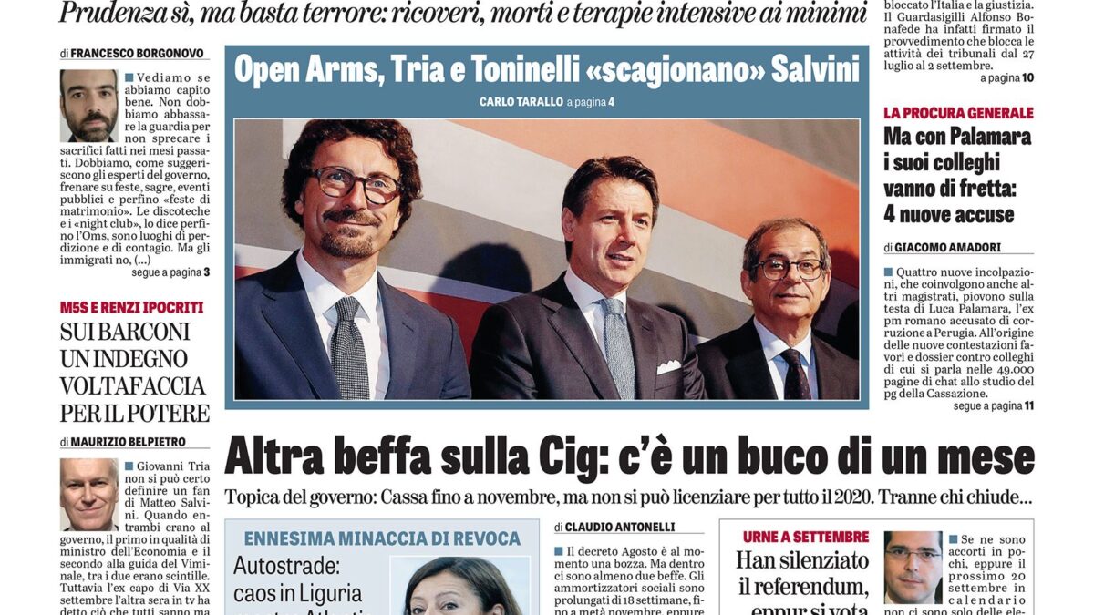 Oggi in edicola