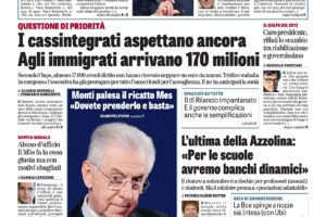 Oggi in edicola