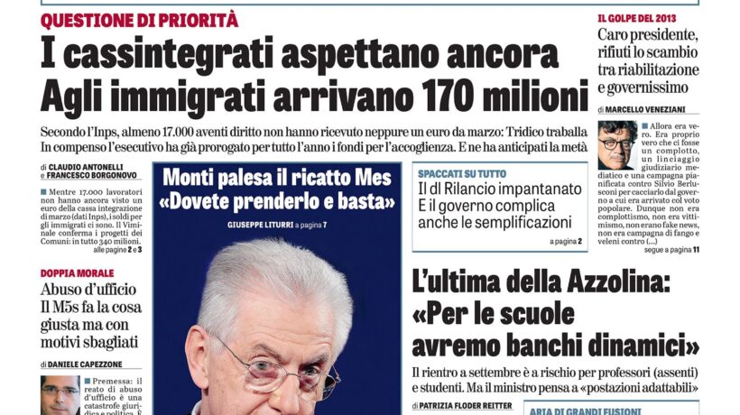 Oggi in edicola