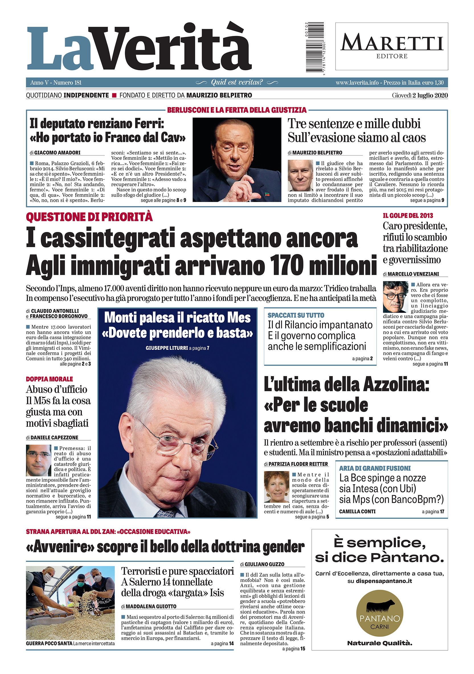 Oggi in edicola