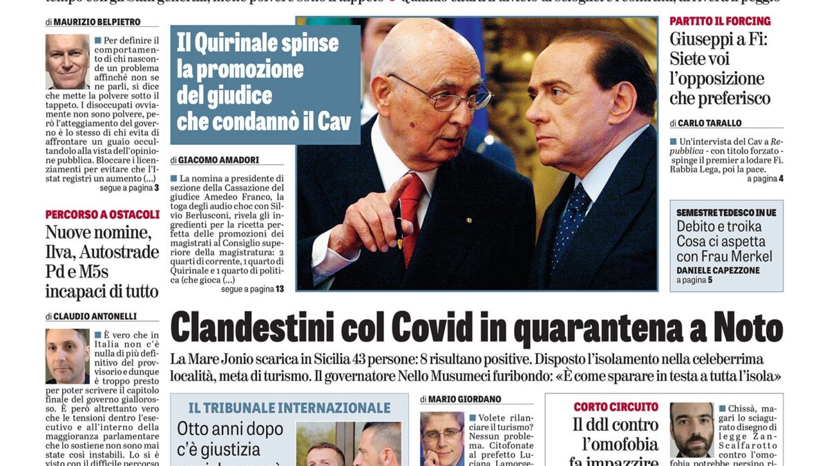Oggi in edicola