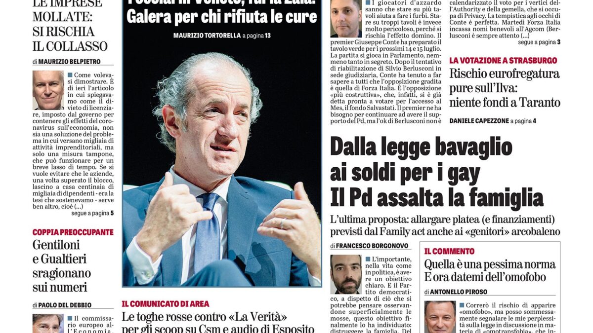 Oggi in edicola