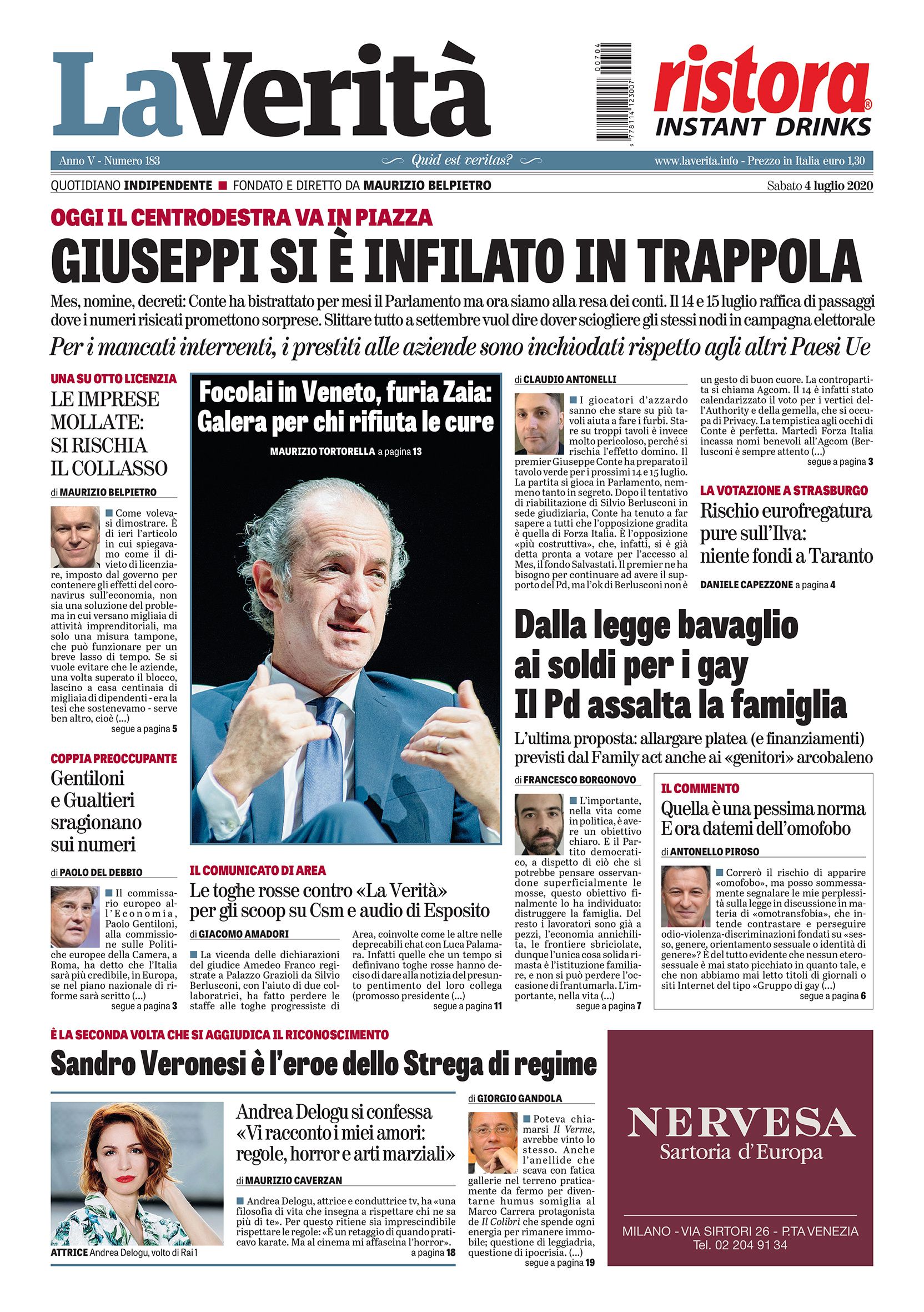 Oggi in edicola