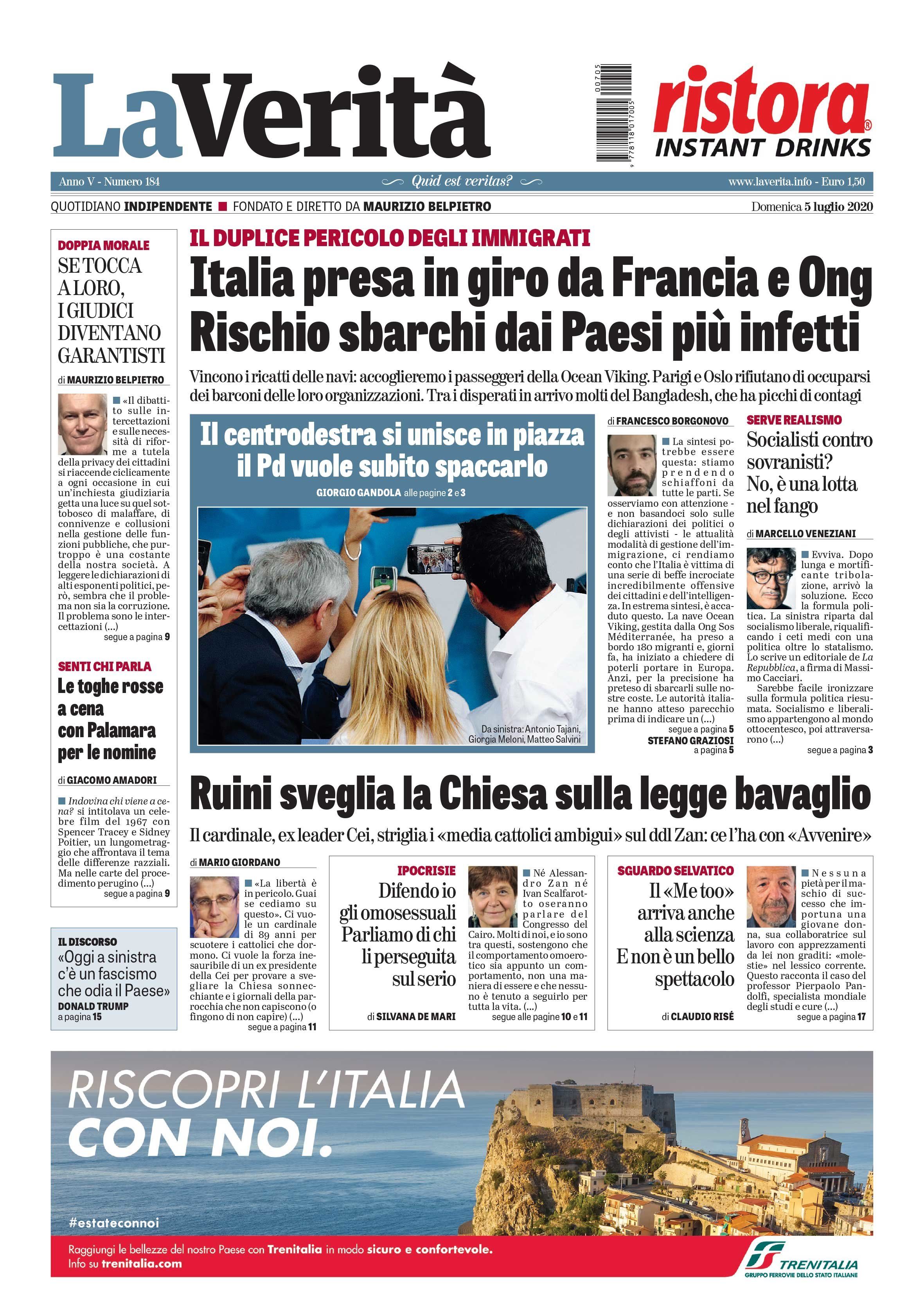 Oggi in edicola
