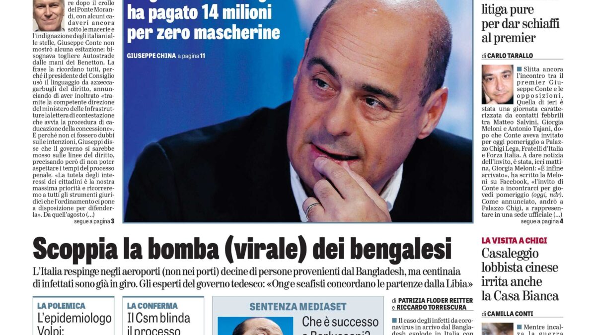 Oggi in edicola