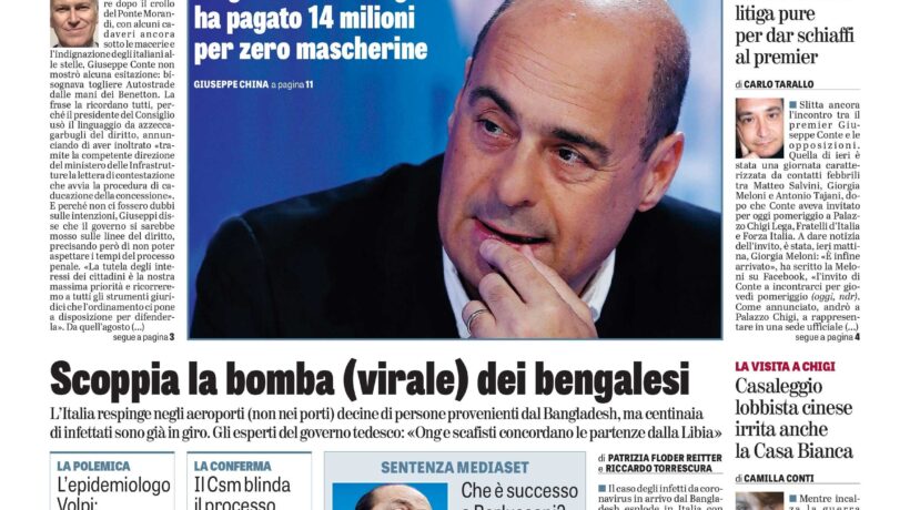 Oggi in edicola