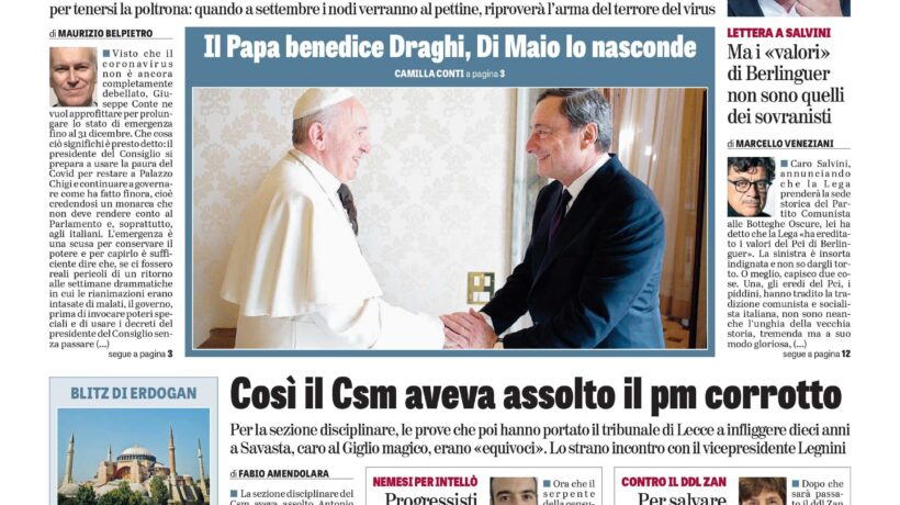 Oggi in edicola