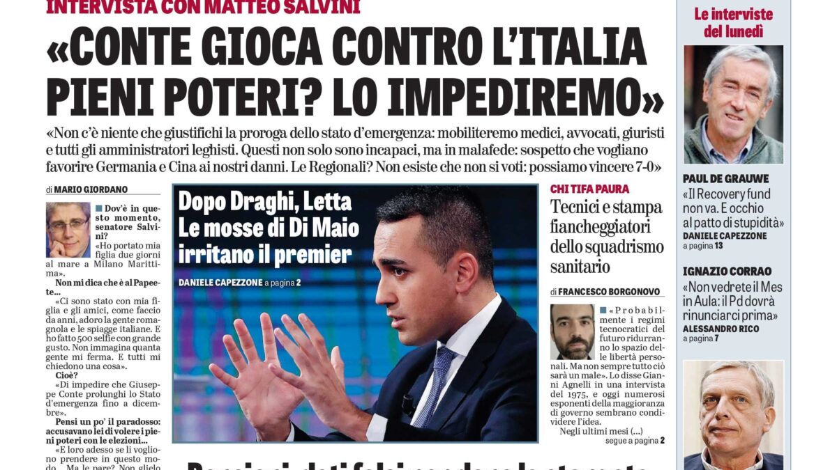 Oggi in edicola