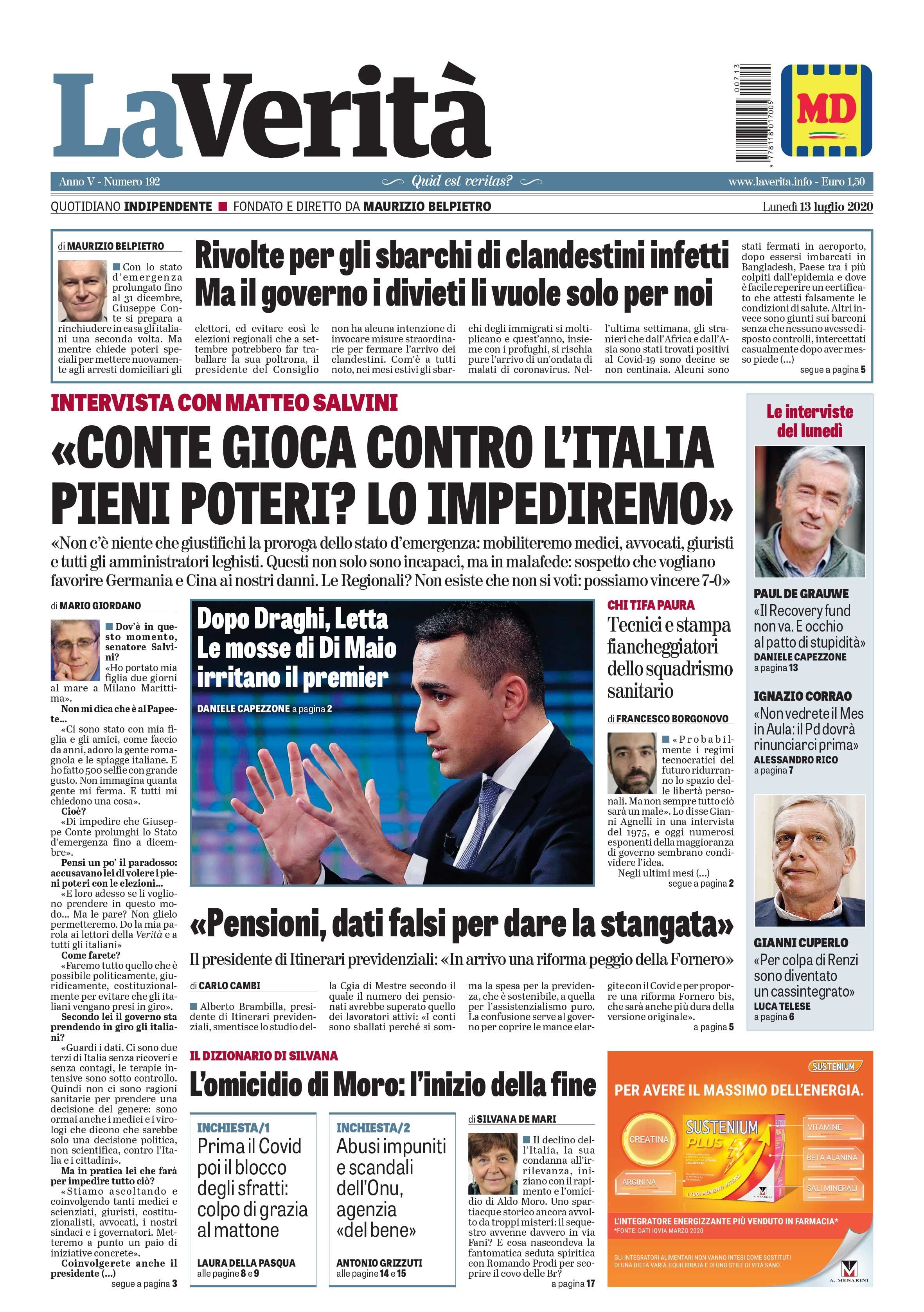Oggi in edicola
