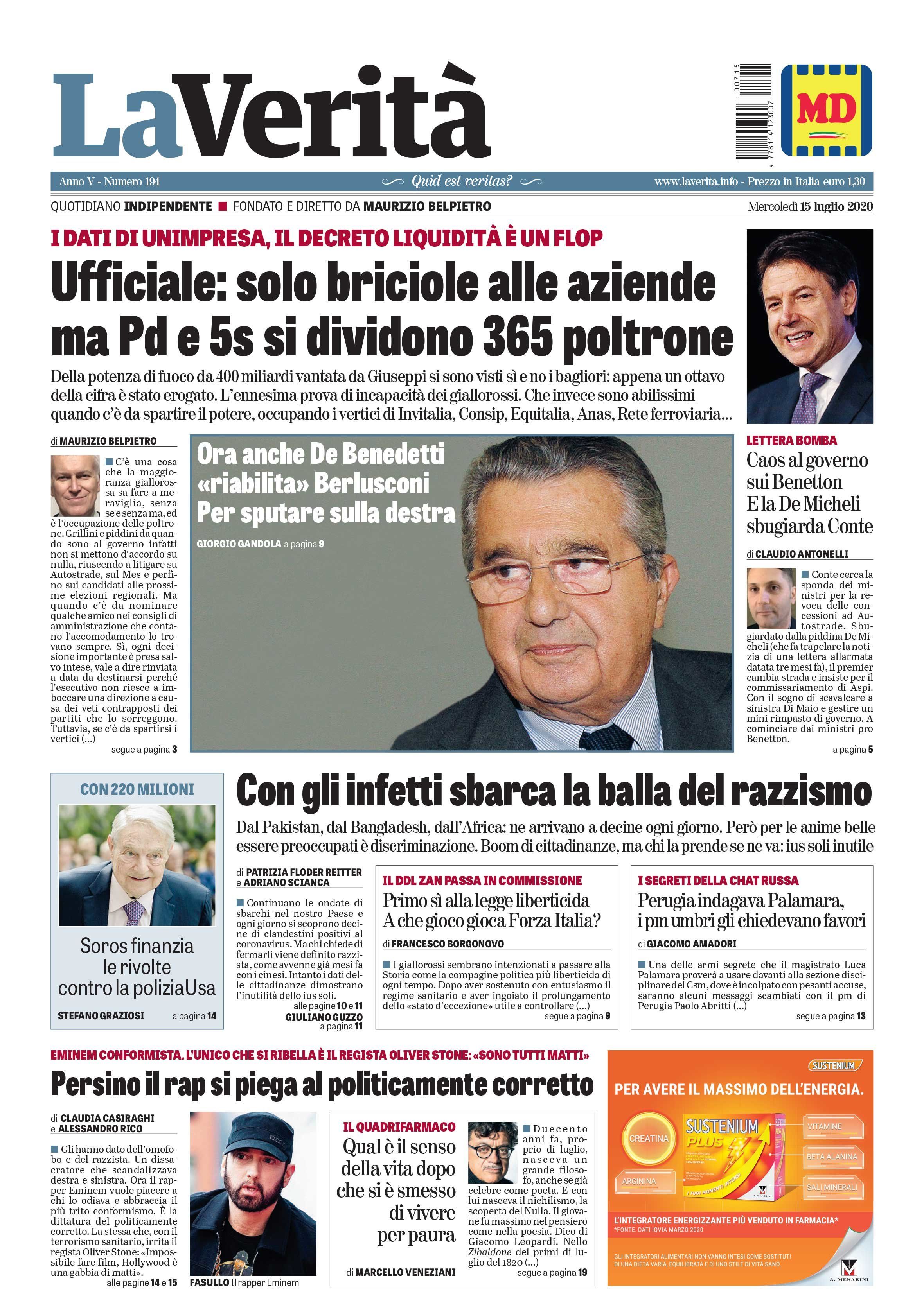 Oggi in edicola
