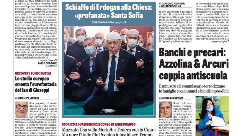 Oggi in edicola