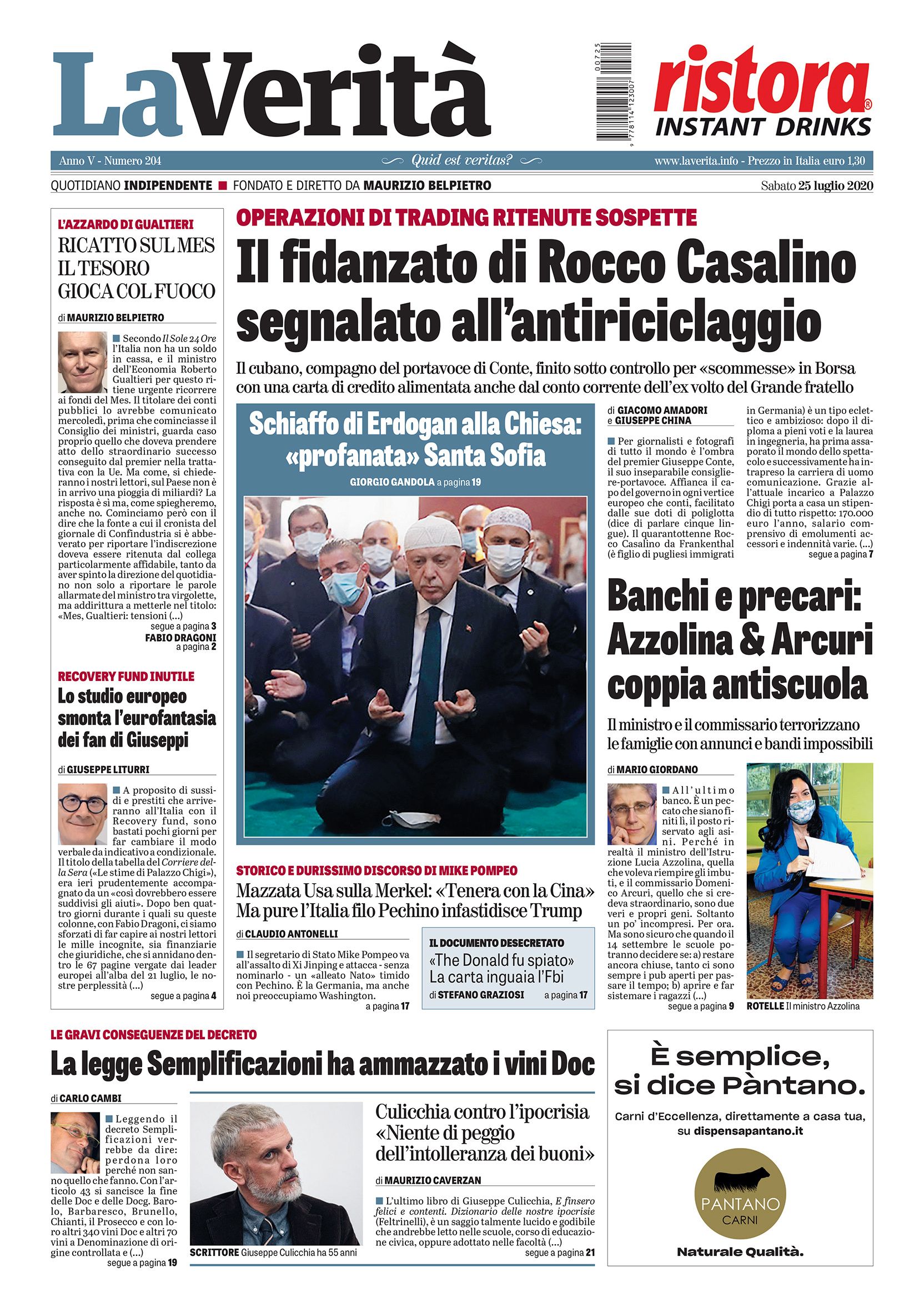 Oggi in edicola