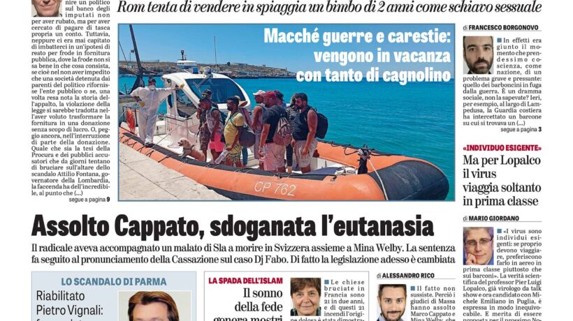 Oggi in edicola