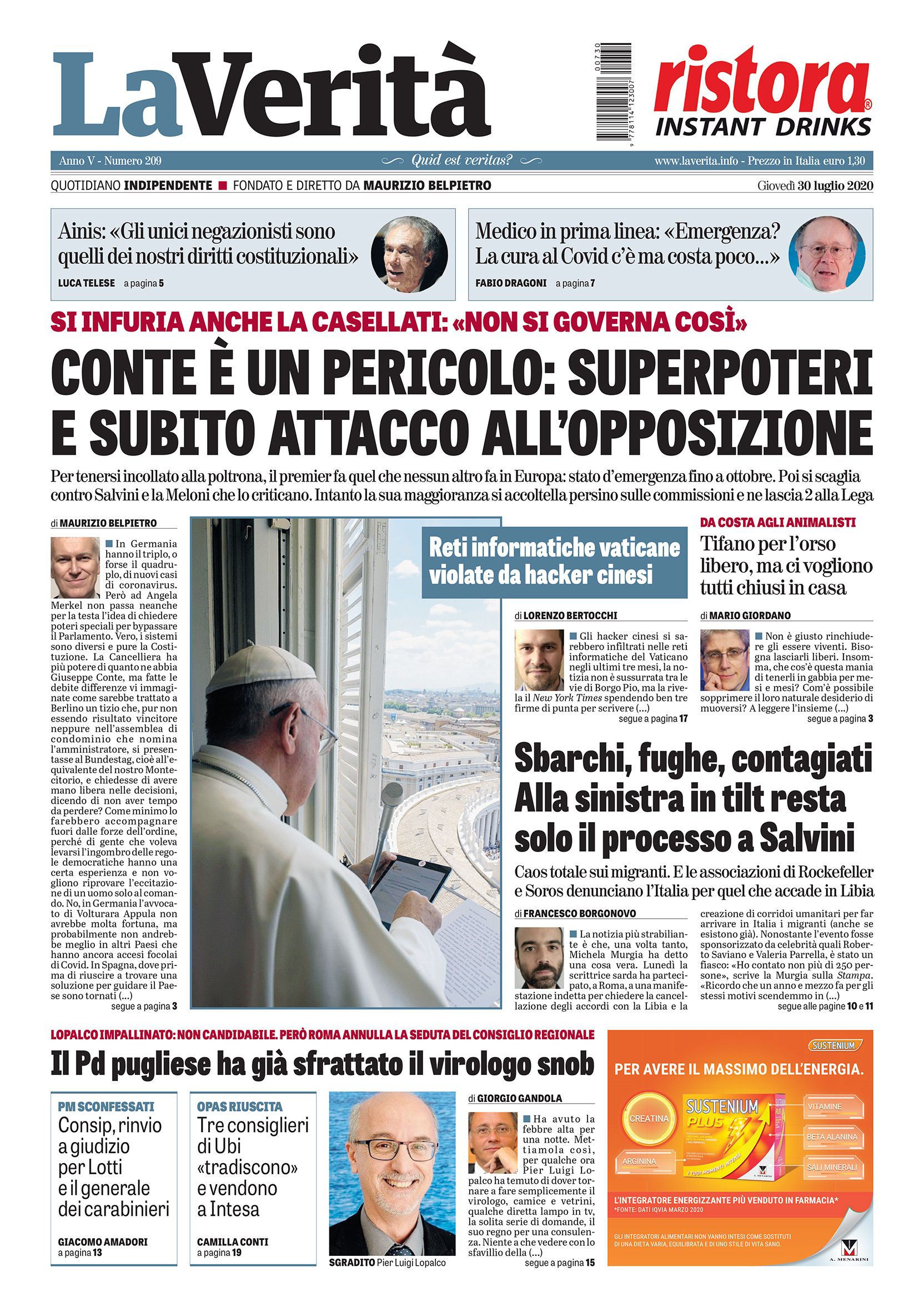 Oggi in edicola