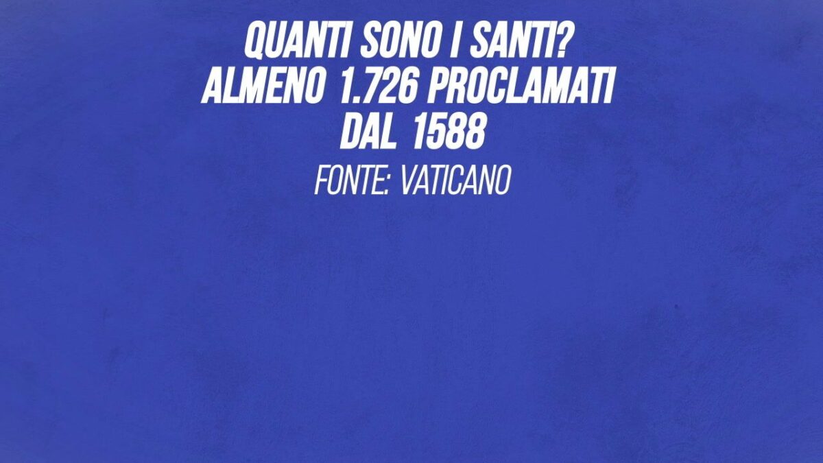 Quanti sono i Santi? Almeno 1.726 proclamati dal 1588