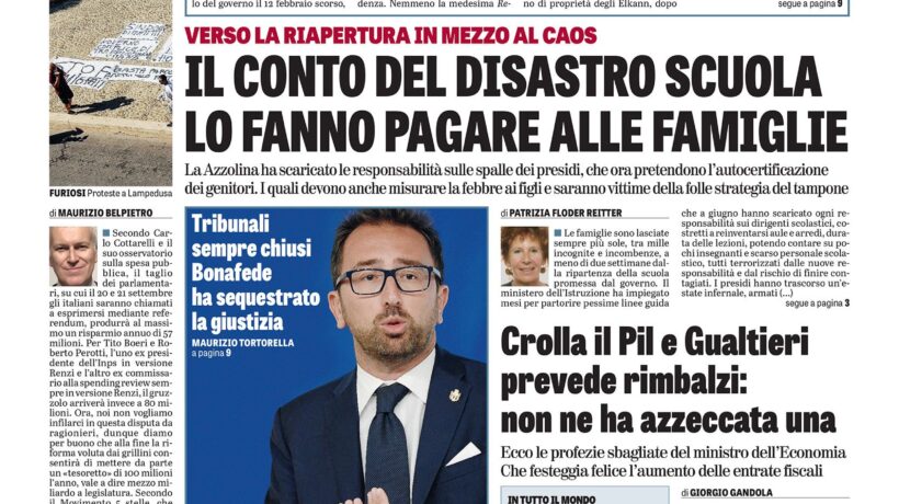 Oggi in edicola