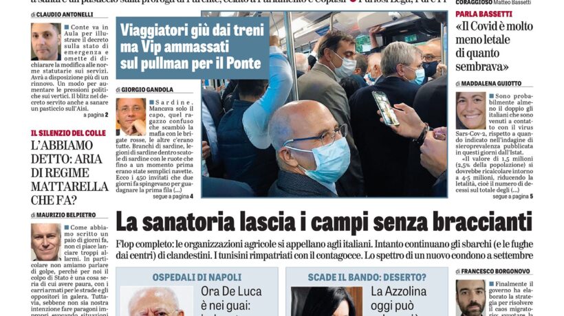 Oggi in edicola