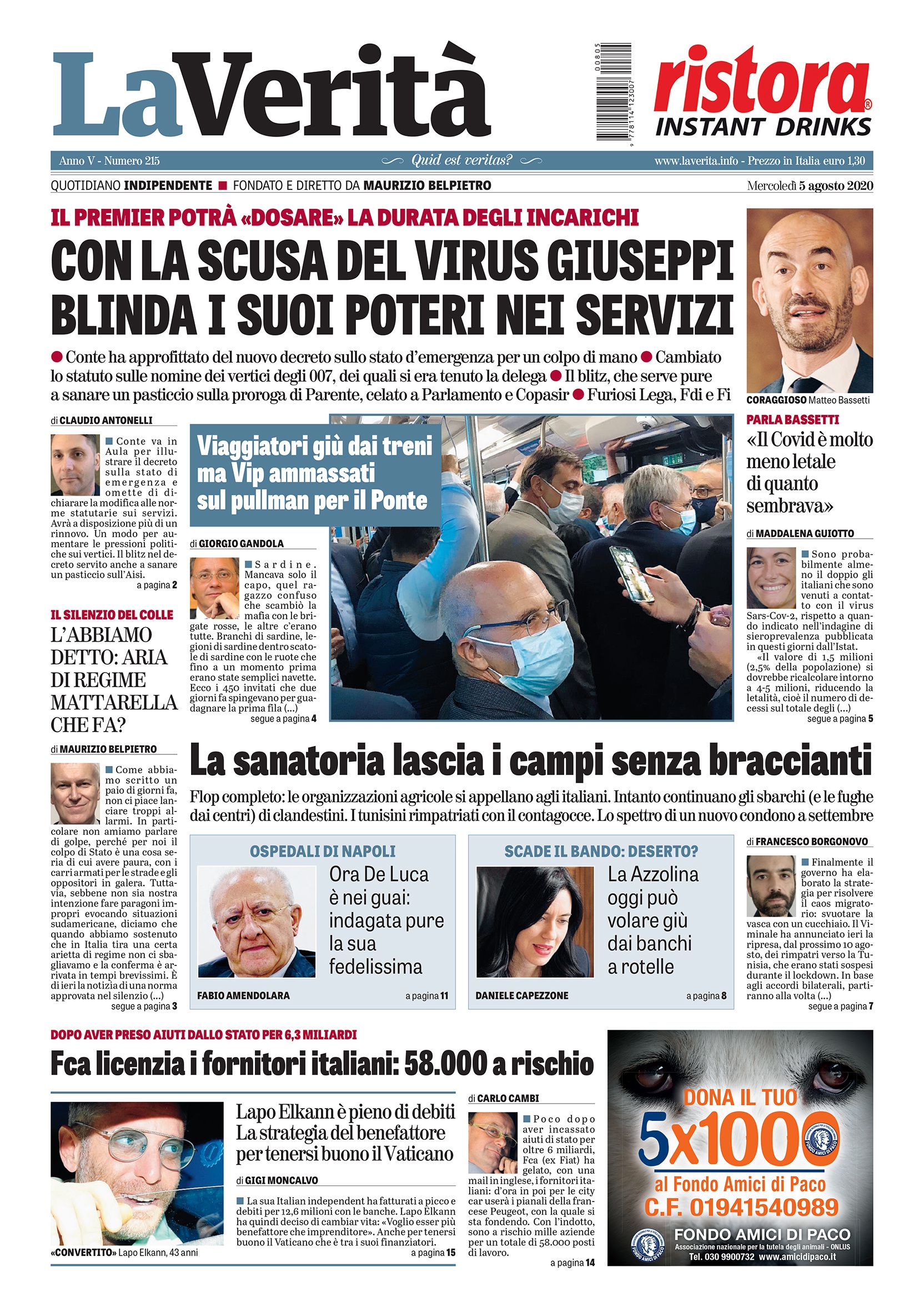 Oggi in edicola