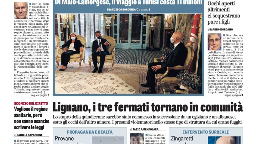 Oggi in edicola