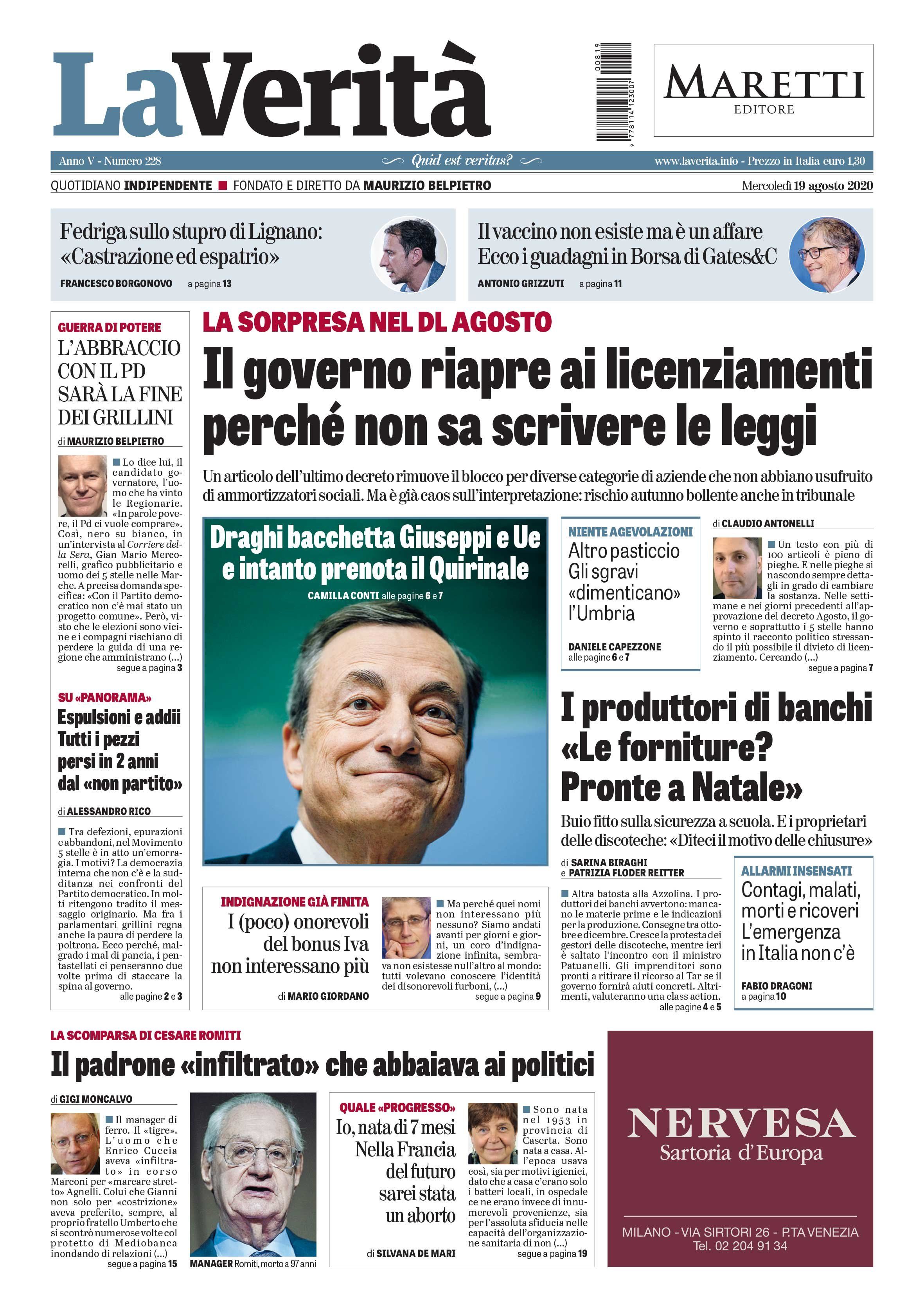 Oggi in edicola