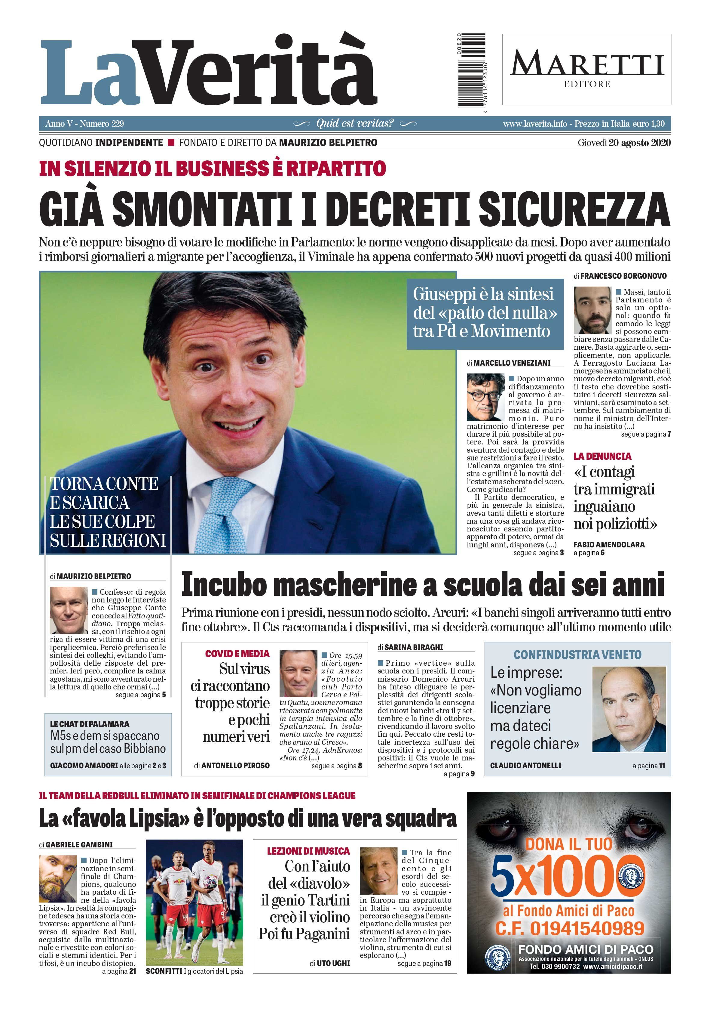 Oggi in edicola