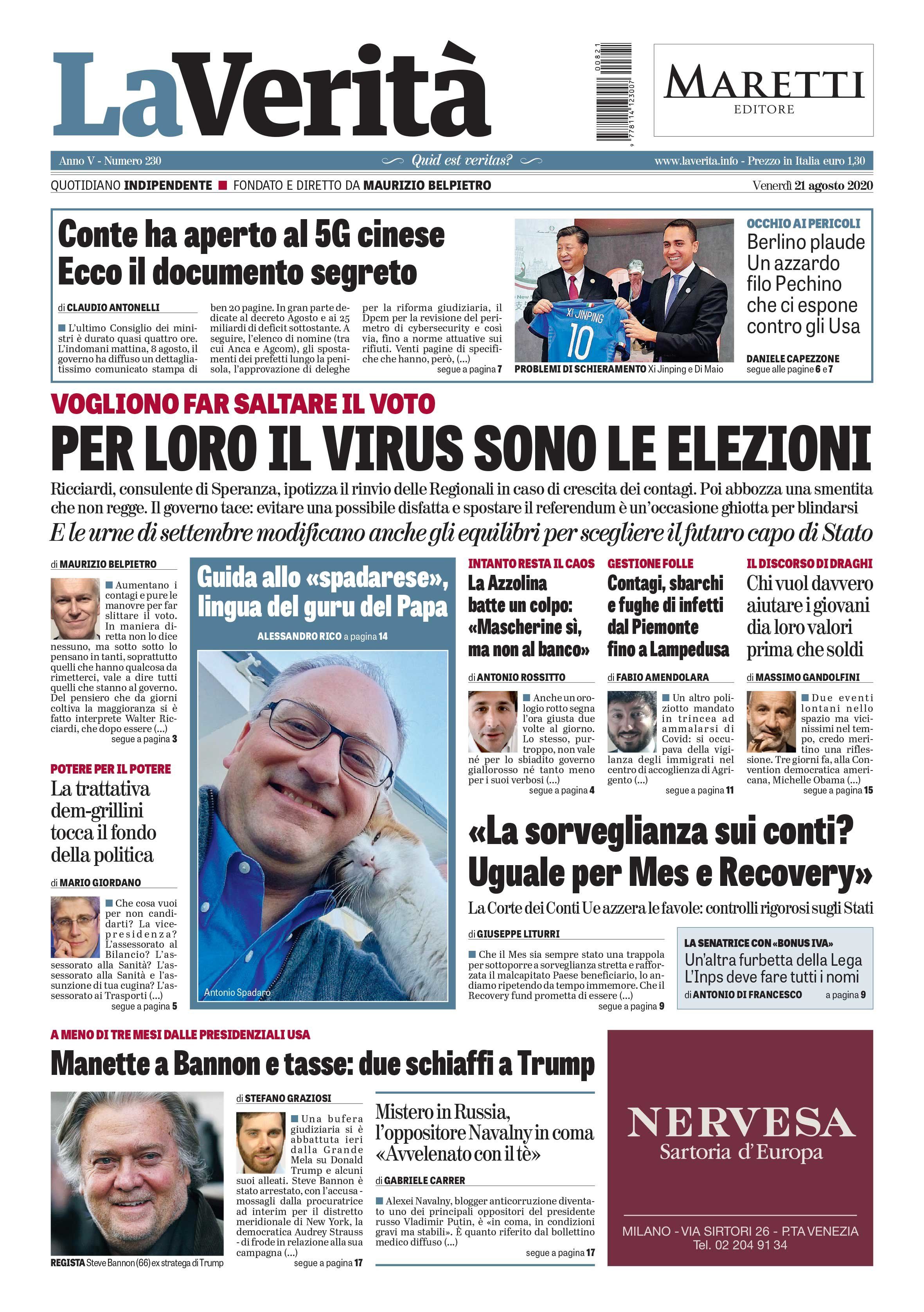 Oggi in edicola