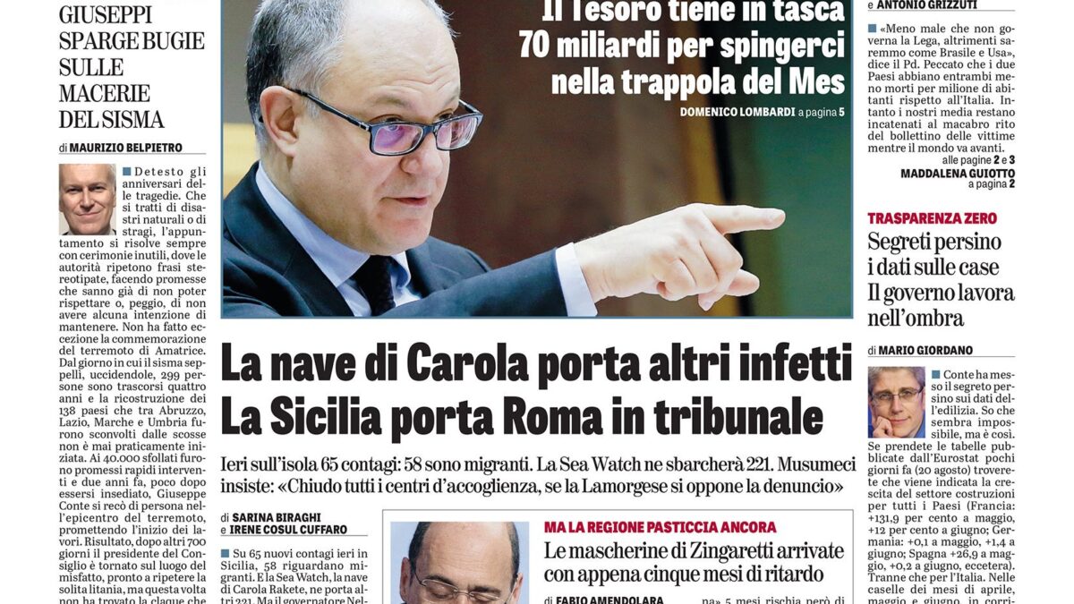 Oggi in edicola