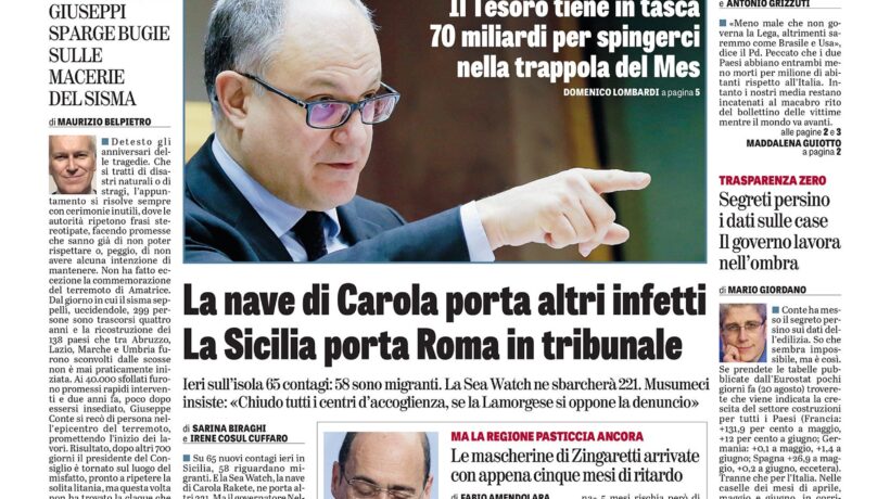 Oggi in edicola