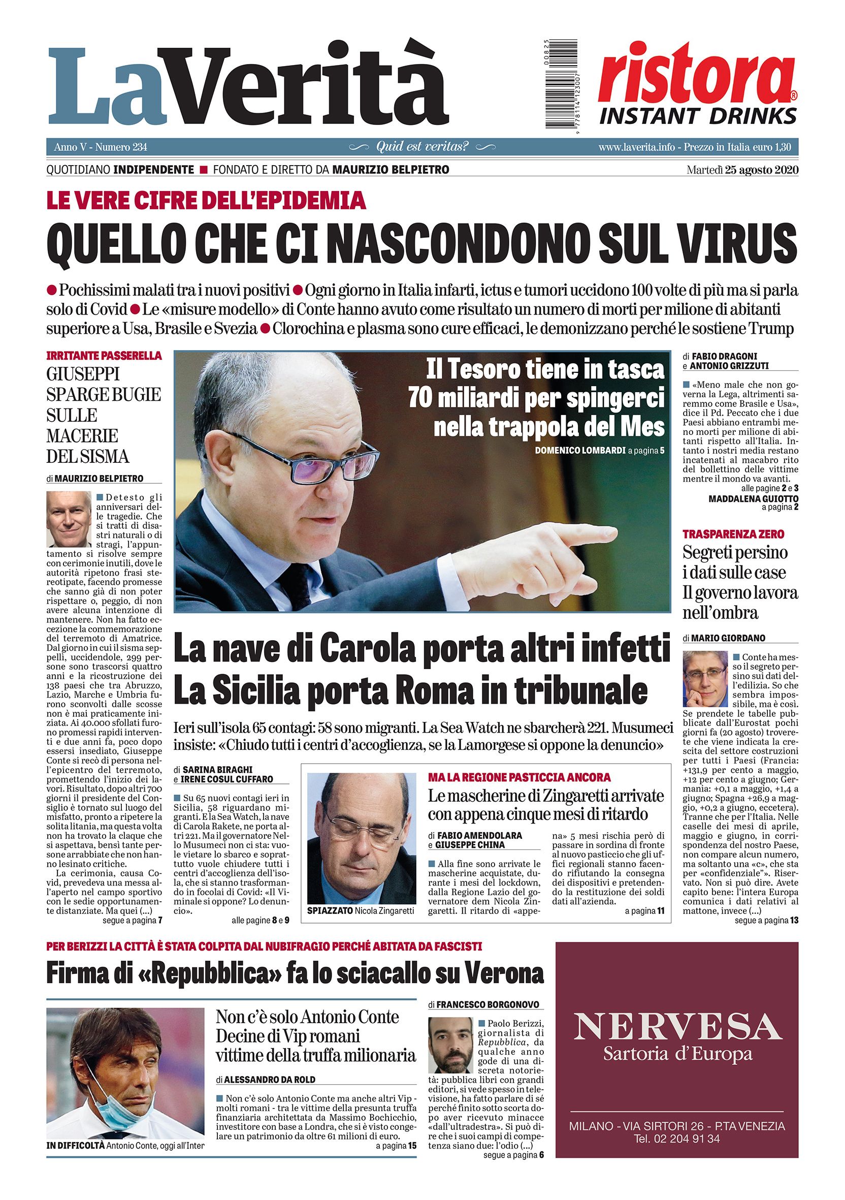 Oggi in edicola