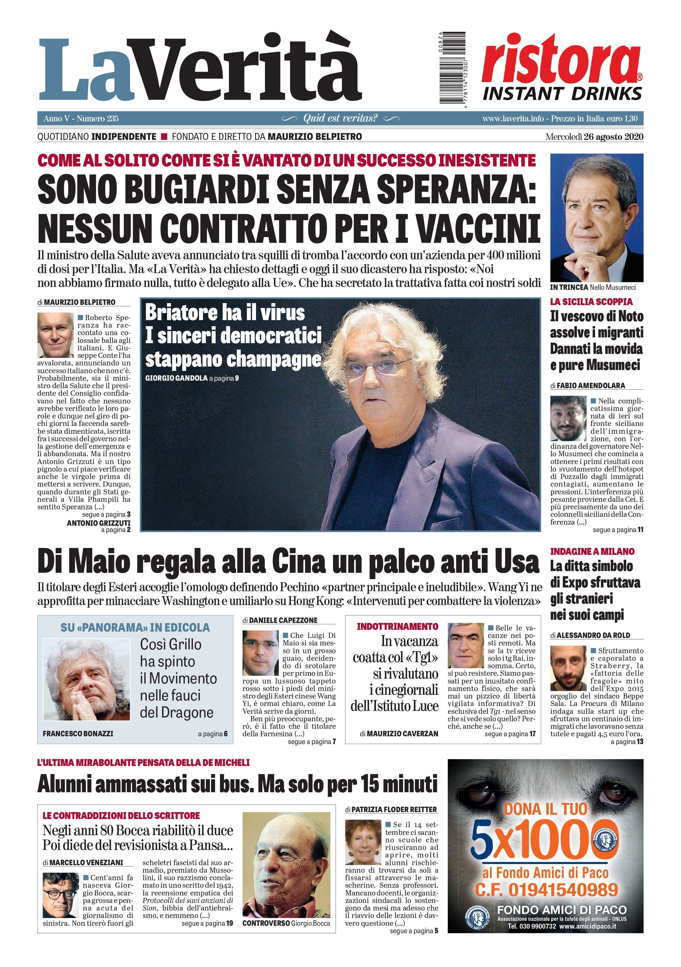 Oggi in edicola