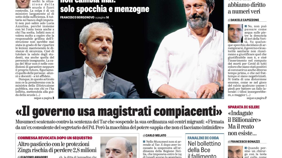Oggi in edicola